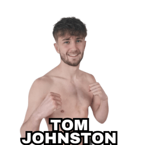 Professional MMA fighter Tom Johnston in a fighting stance for his upcoming fight in Fight Island Championship